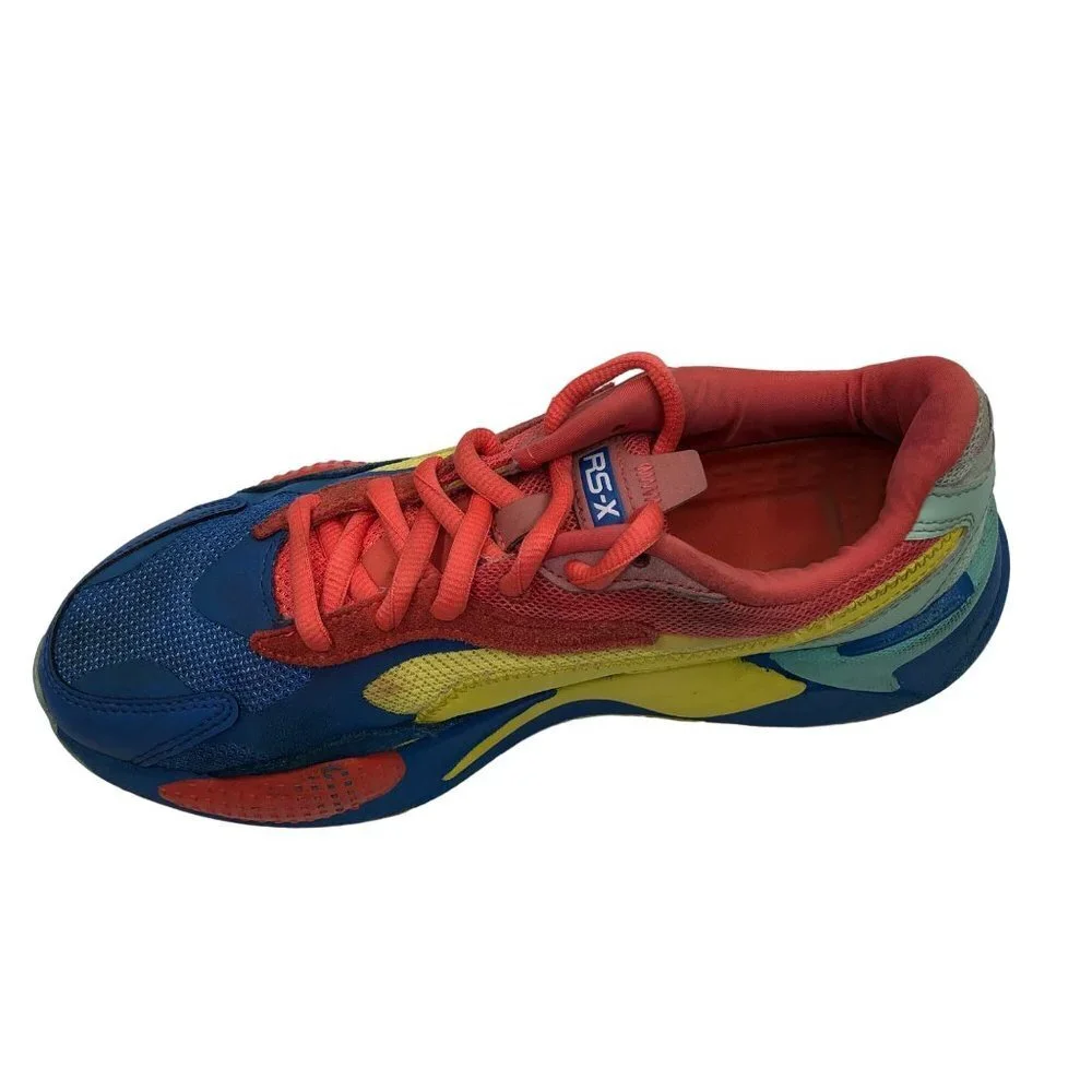 Puma RS-X3 Puzzle Palace Blue 372357-10 Orange/Blue/Yellow SIZE 7C‎
